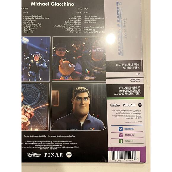 New Lightyear Disney Original Motion Picture Soundtrack Splatter Vinyl MONDO - Picture 9 of 10